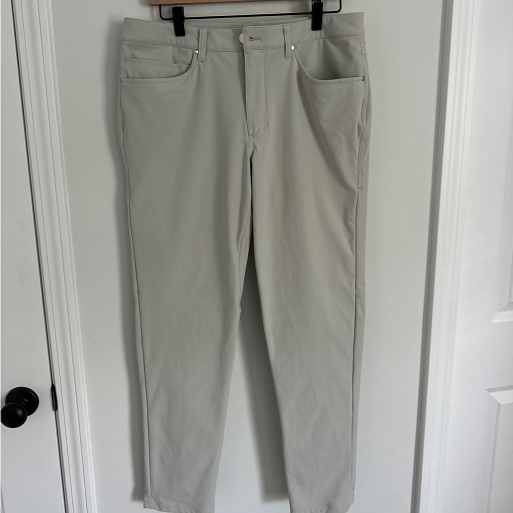 Lululemon ABC 5 Pocket Slim-Fit Pant 33” x 32” Warpstreme Silverstone